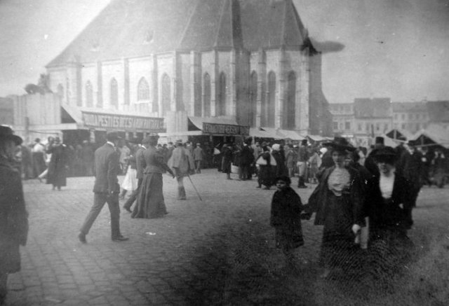 Kolozsvár főtere 1914-ben (Forrás: Fortepan)
